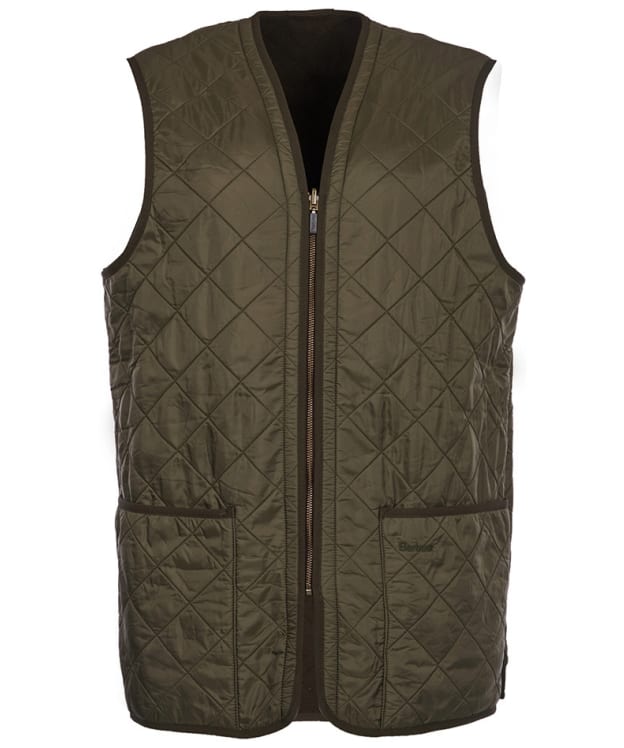Men's Barbour Polarquilt Waistcoat / Zip-In Liner - Olive