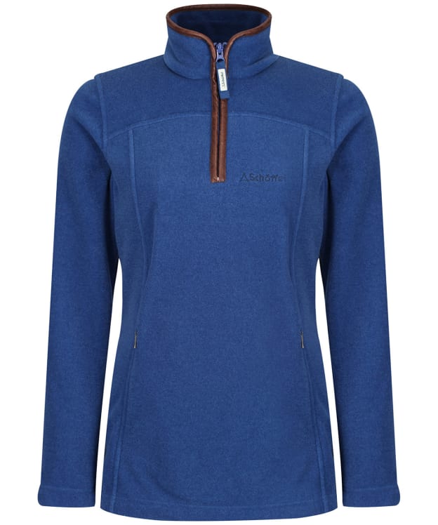 Women's Schoffel Tilton 1/4 Zip Fleece Pullover - Cobalt Blue