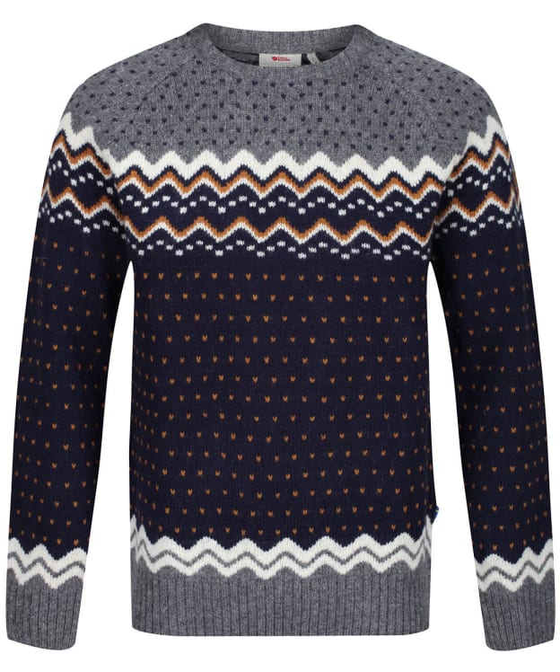 Men’s Fjallraven Ovik Knit Sweater - Dark Navy