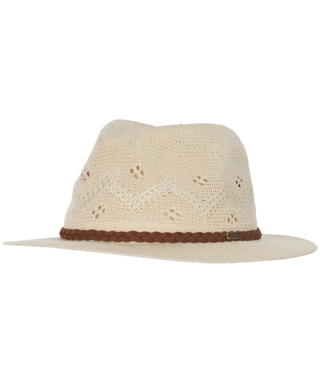 Women's Barbour Flowerdale Trilby Hat - Cream