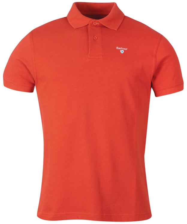 Men's Barbour Sports Polo 215G - Paprika