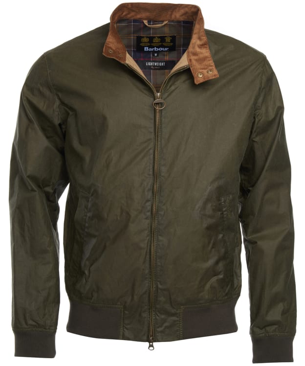 Men's Barbour Lightweight Royston Waxed Jacket - Archive Olive