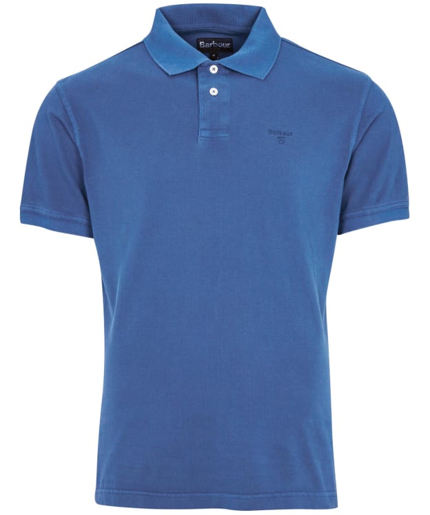 Men's Barbour Washed Sports Polo Shirt - Marine Blue