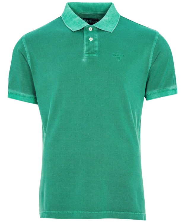 Men's Barbour Washed Sports Polo Shirt - Turf