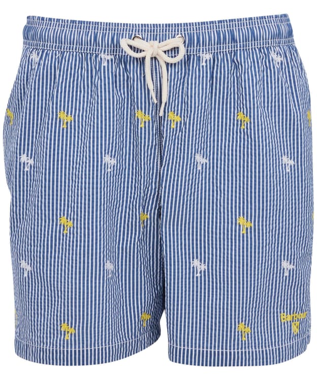 Men’s Barbour Palm Stripe Swim Shorts - Navy