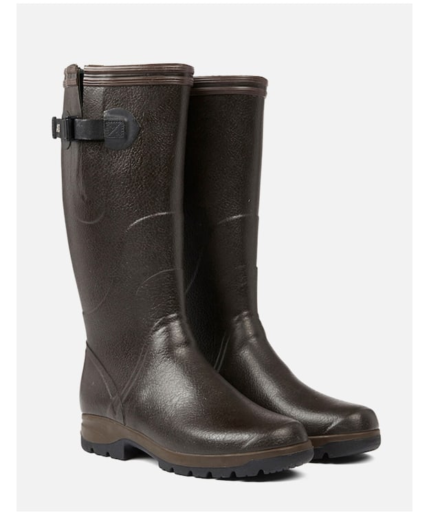 Men’s Aigle Terra Pro Vario Waterproof Tall Farming Boots - Brown
