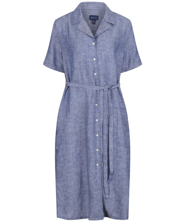 Women’s GANT Linen Chambray Shirt Dress - Persian Blue