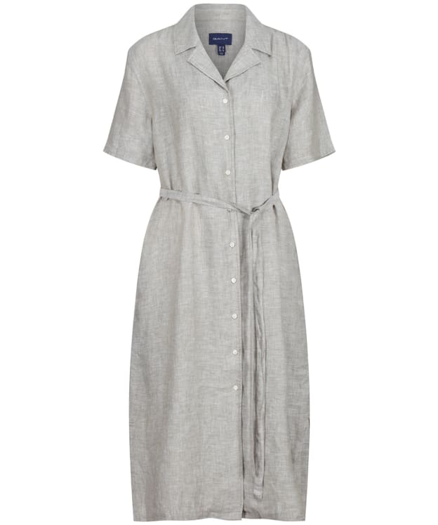 Women’s GANT Linen Chambray Shirt Dress - Aloe Green