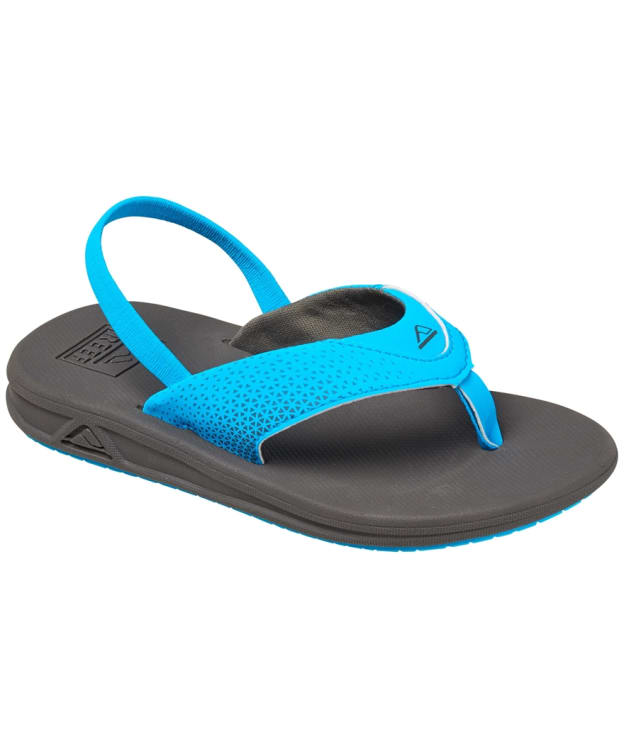 Boy's Reef Grom Rover Lightweight Flip Flops - Littles - Grey / Blue