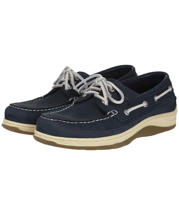 Men’s Orca Bay Squamish Leather Boat Shoes - Navy