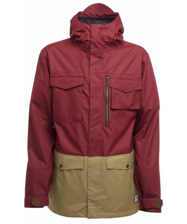 Men’s Sessions Ransack Waterproof Snowboard Jacket - Burgundy