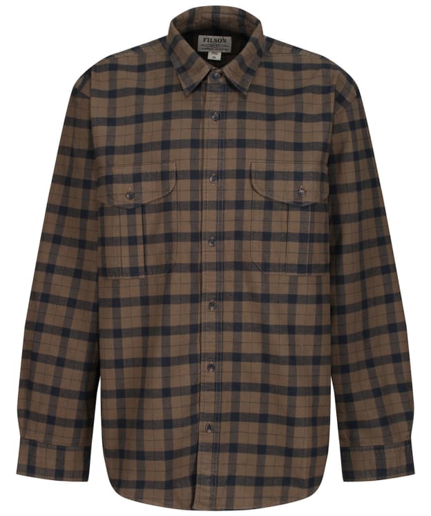 Men's Filson Flannel Cotton Alaskan Guide Shirt - Otter Green / Black