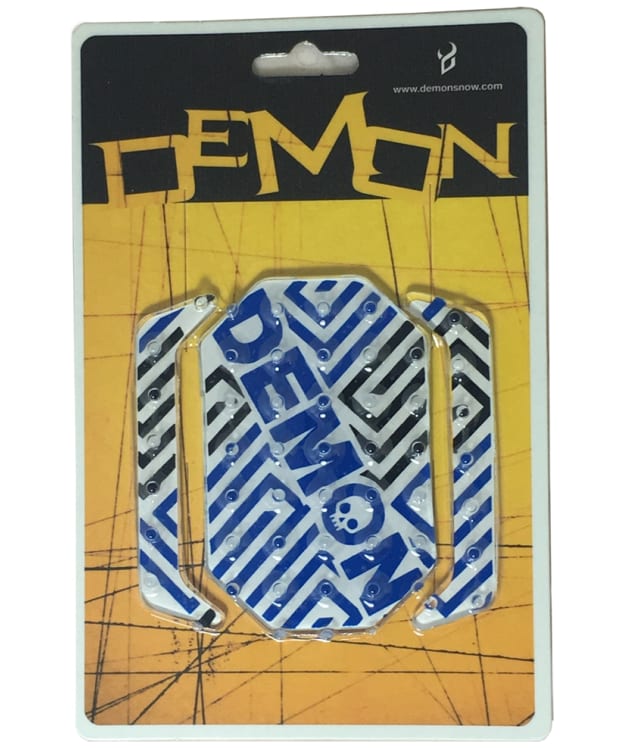 Demon Machine 3 Piece Moulded, Spiked Snowboard Stomp Pads - Blue