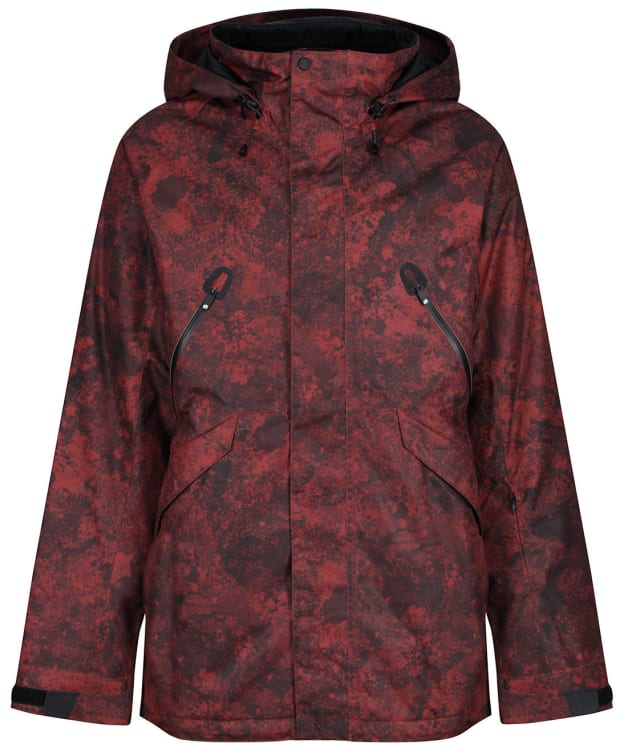Men’s Bonfire Static Insulated Waterproof Snowboard Jacket - Burgundy / Granite