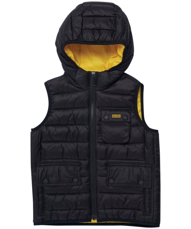 Boy’s Barbour International Ouston Hooded Gilet - 10-14yrs - Black