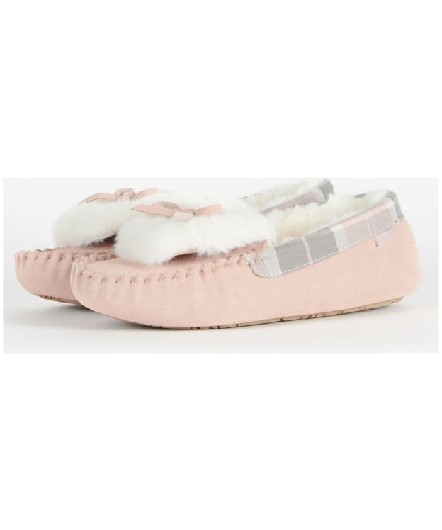 Women’s Barbour Darcie Slippers - Pink Suede