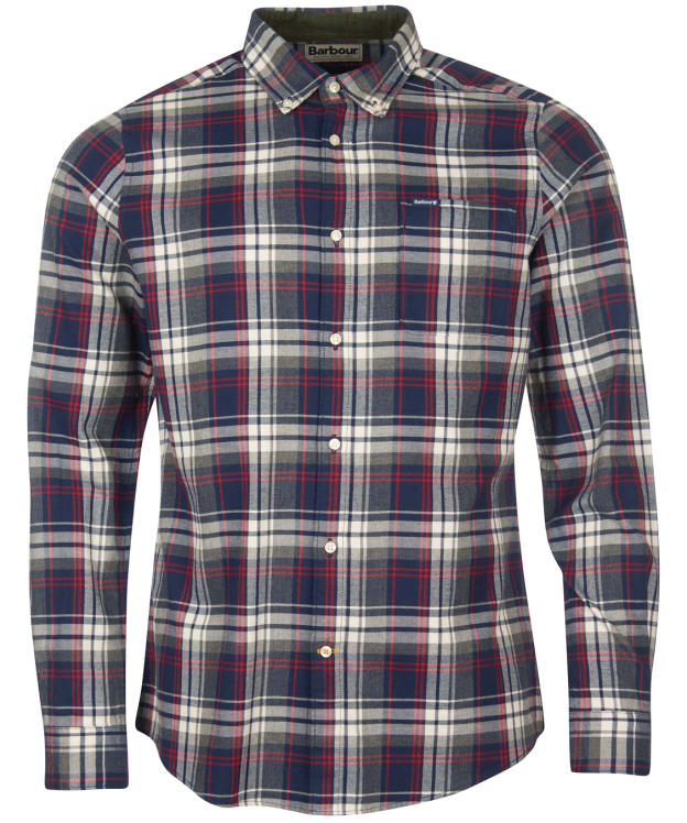 Men’s Barbour Crossfell Tailored Shirt - Navy Check