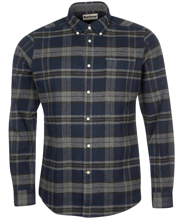 Men’s Barbour Betsom Tailored Shirt - Grey Marl Check