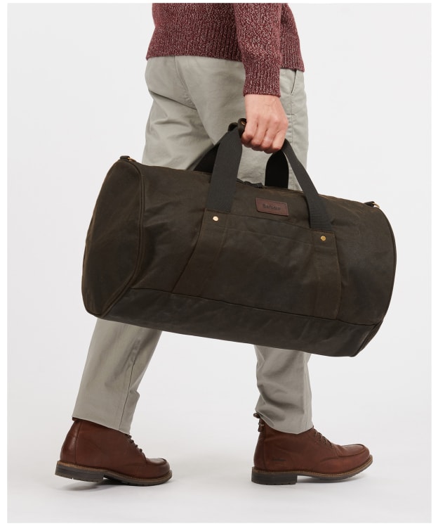 Barbour Explorer Wax Duffle Bag - Olive
