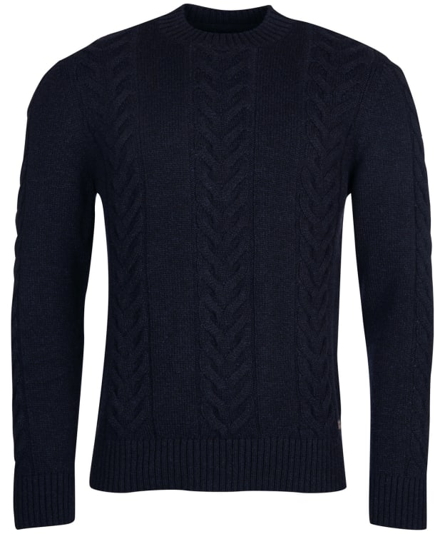 Men’s Barbour Essential Cable Knit - Navy Marl