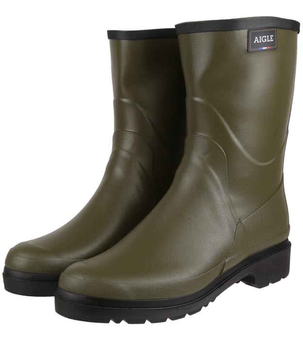 Men’s Aigle Bison 2 Rubber Wellington Boots - Khaki