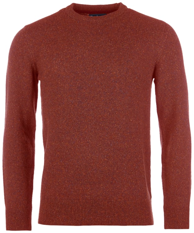 Men's Barbour Tisbury Crew Neck Sweater - Brick Red