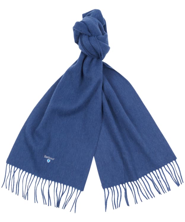 Barbour Plain Lambswool Scarf - True Navy