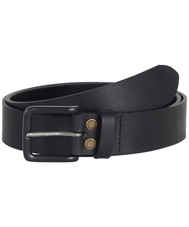 Men’s Barbour Double Rivet Belt - Black