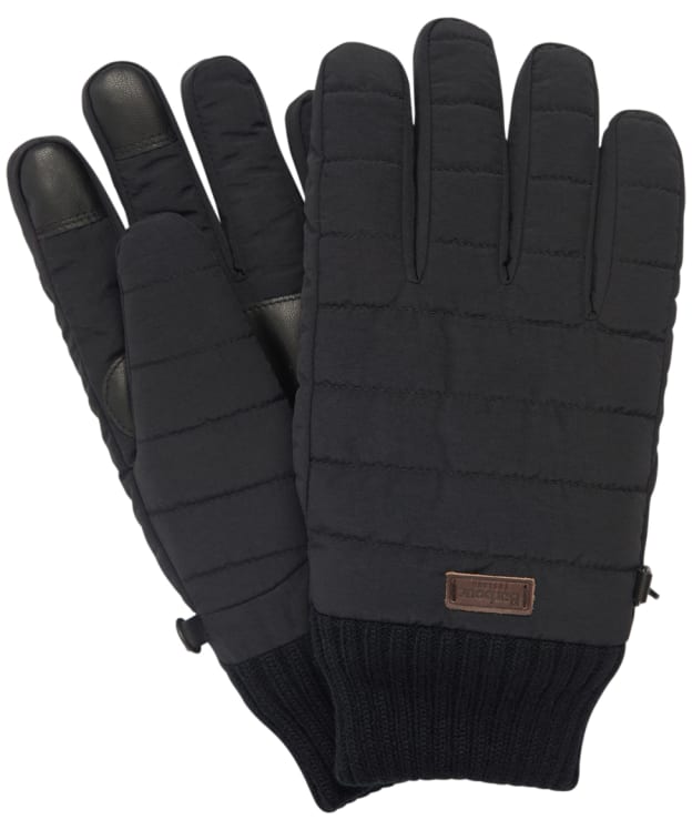 Men’s Barbour Banff Quilted Gloves - Black