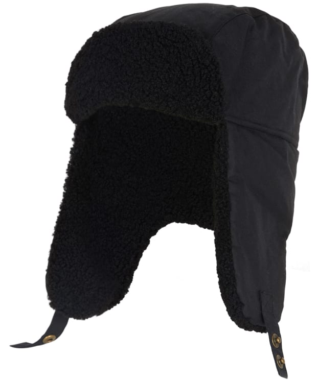 Men’s Barbour Morar Wax Trapper Hat - Black