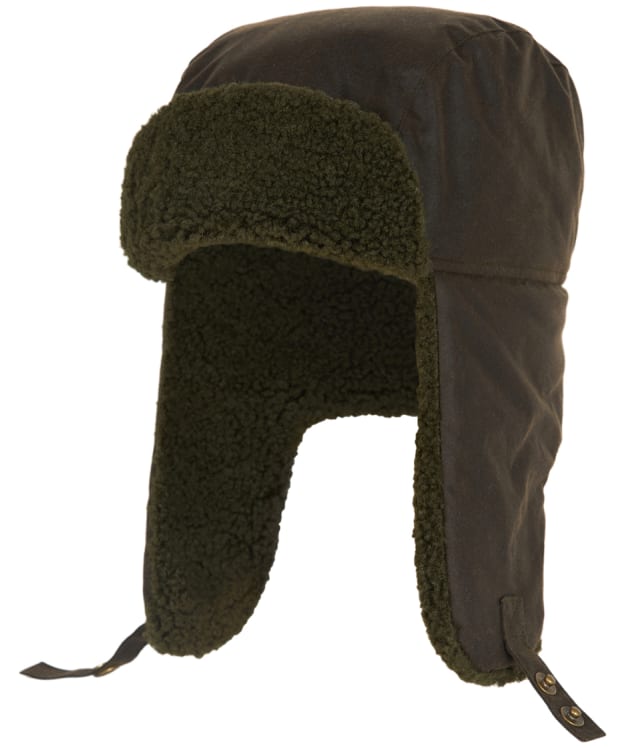Men’s Barbour Morar Wax Trapper Hat - Olive