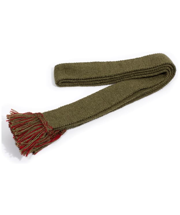 Alan Paine Wool Blend Sock Garter - Bordeaux / Olive