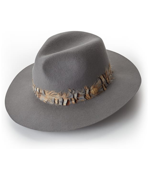 Women’s Holland Cooper Wool Felt Trilby Hat - Light Grey