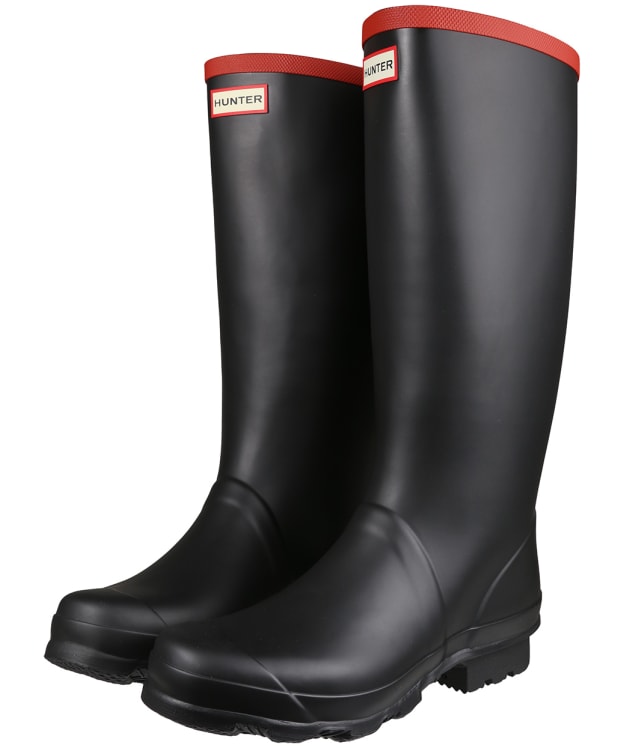 Hunter Argyll Full Knee Wellington Boots - Black