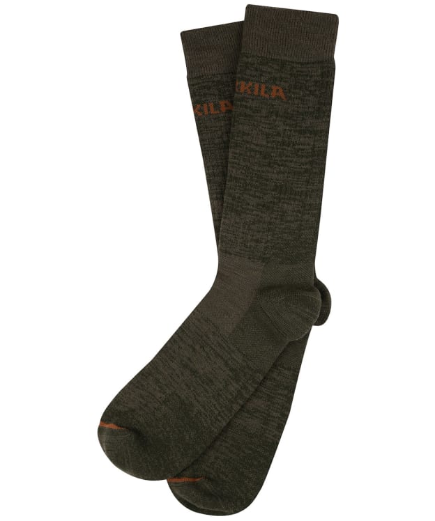 Härkila Pro Hunter 2.0 Merino Blend Short Socks - Willow Green / Shadow Brown