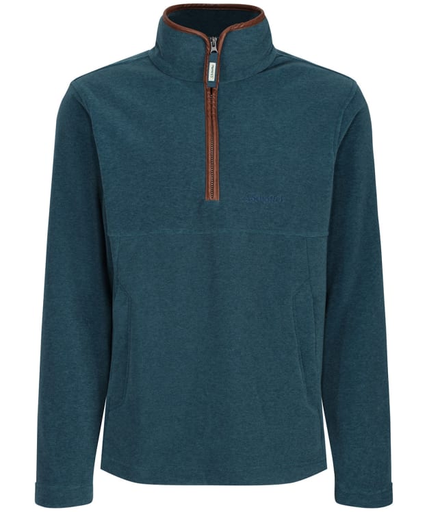Men's Schoffel Berkeley 1/4 Zip Fleece Pullover - Dark Teal