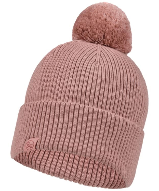 Buff Merino Midweight Wool Tim Beanie Bobble Hat - Sweet