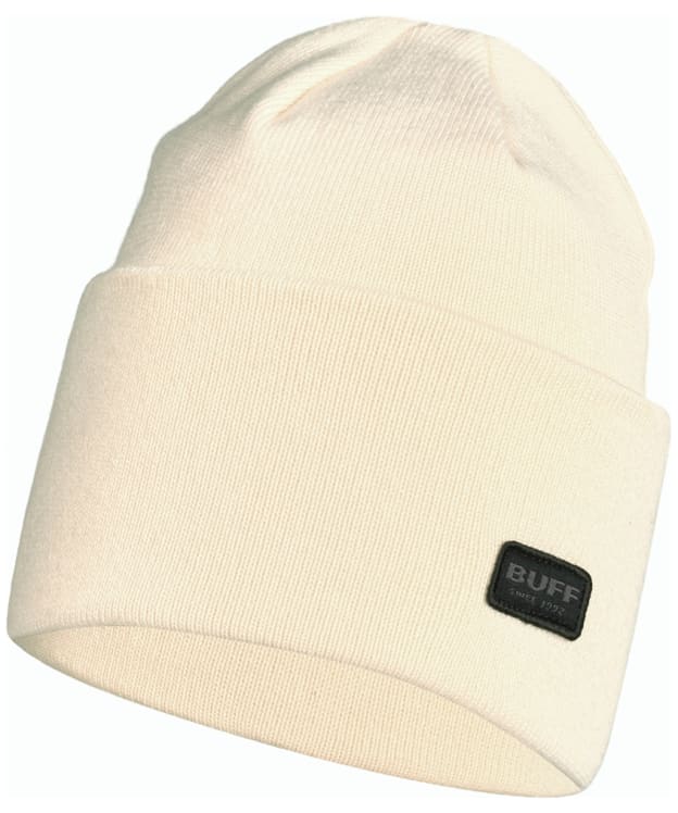 Buff Niels Knitted Turn Up Beanie Hat - Cru