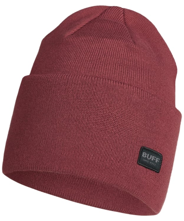 Buff Niels Knitted Turn Up Beanie Hat - Tidal