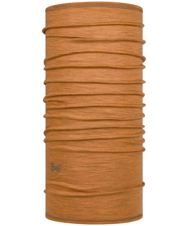 Buff Merino Wool Lightweight Solid Colour Necktube Gaiter - Mustard
