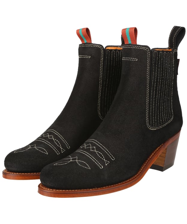 Women’s Penelope Chilvers Salva Oiled Suede Boots - Black