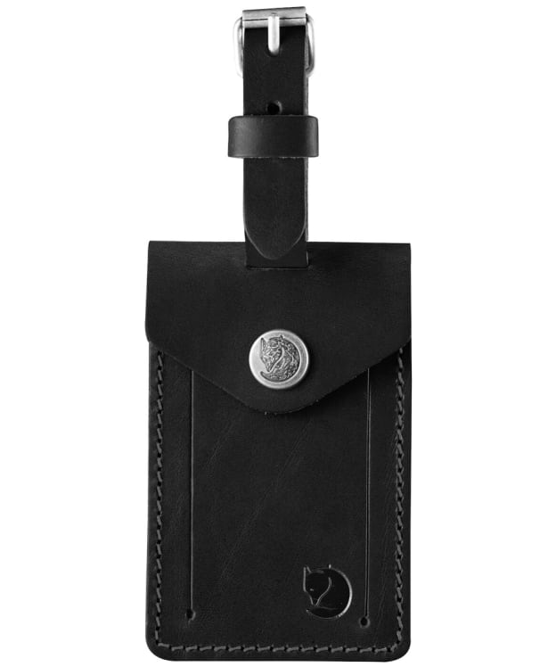 Fjallraven Leather Luggage Tag - Black