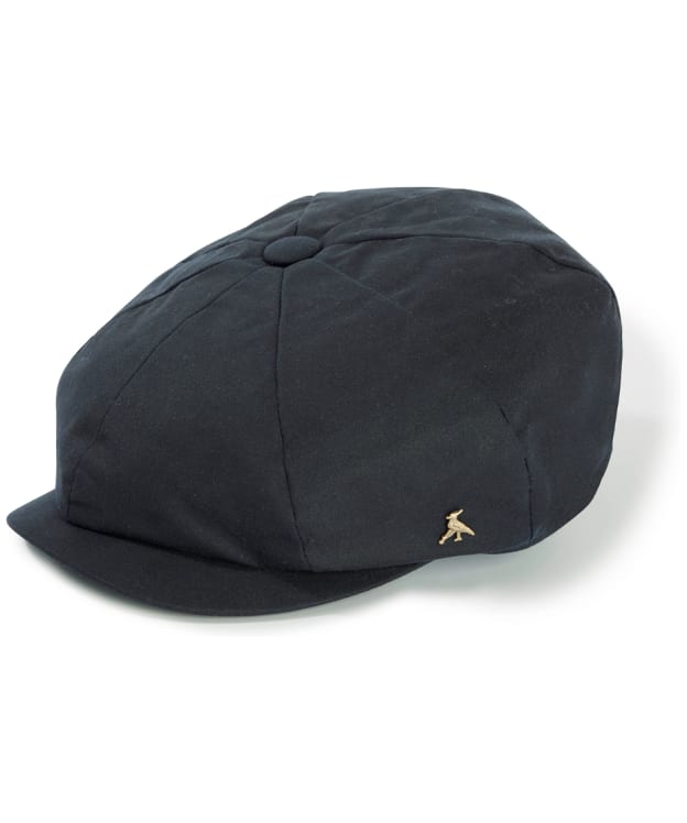 Hicks & Brown Hengrave Wax Baker Boy Cap - Navy