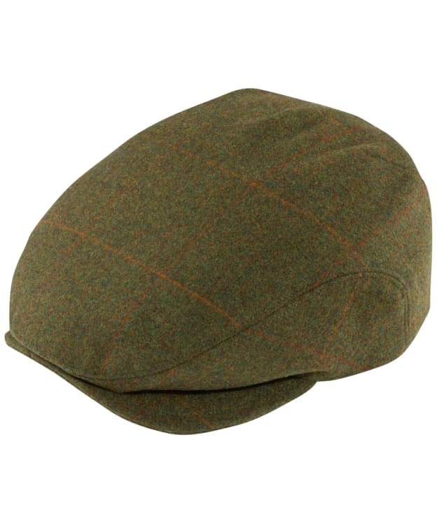 Men's Alan Paine Combrook Waterproof Extended Peak Tweed Cap - Maple