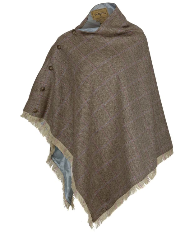 Women's Dubarry Hazelwood Teflon® Tweed Poncho - Woodrose