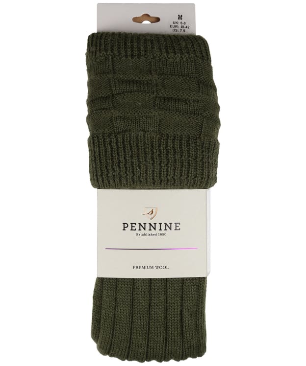 Pennine Portland Wool Shooting Socks - Olive