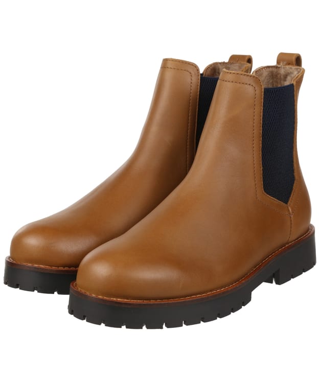 Women’s Fairfax & Favor Sheepskin Boudica Ankle Boot - Oak Leather