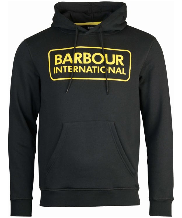 Men's Barbour International Pop Over Hoodie - Black
