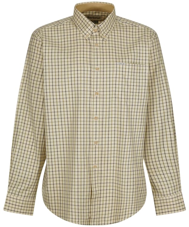 Men's Barbour Sporting Tattersall Shirt - Long Sleeve - Navy / Olive 2