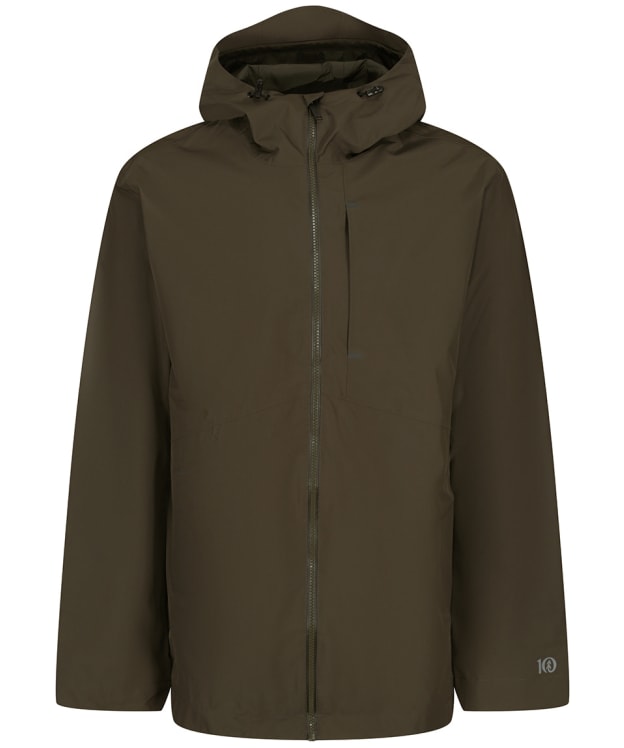 Men’s Tentree Nimbus Waterproof Rain Jacket - Black Olive Green
